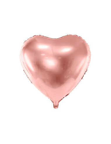 Balon foliowy Serce różowe złoto RoseGold 73 cm